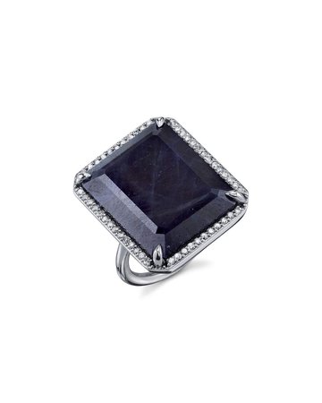 Sheryl Lowe Emerald-Cut Sapphire Ring