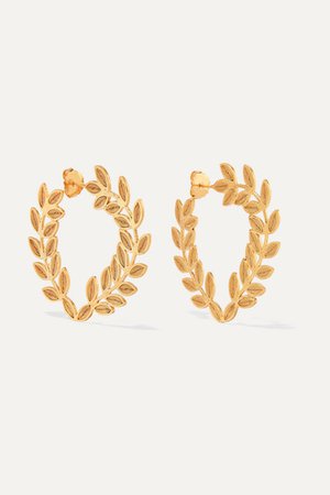 Mallarino | Lauren gold vermeil hoop earrings | NET-A-PORTER.COM