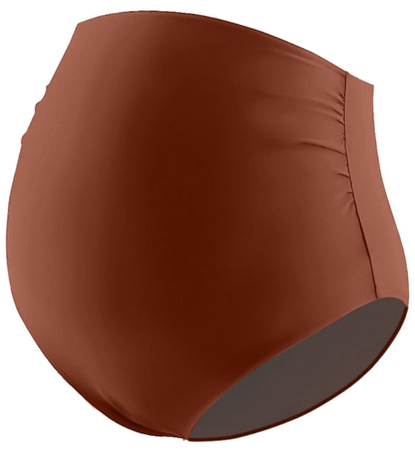Brown maternity bikini bottom