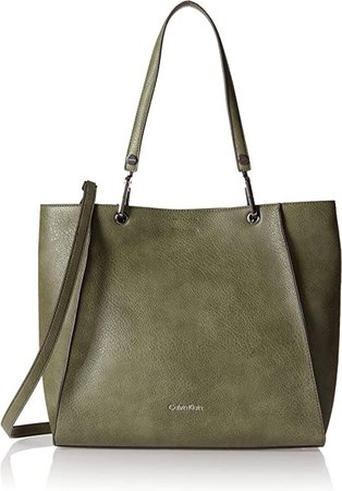 Amazon.com: Calvin Klein Reyna North/South Tote, Olive Night : Clothing, Shoes & Jewelry