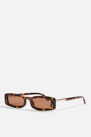 NOSTALGIA Rectangle Sunglasses | Topshop
