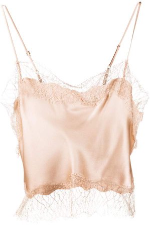 silk cropped camisole