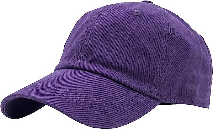 Utmost Unisex Classic Low Profile Cotton Baseball Cap Plain Blank Camoflauge Soft Unconstructed Adjustable Size Dad Hat (Purple) at Amazon Men’s Clothing store