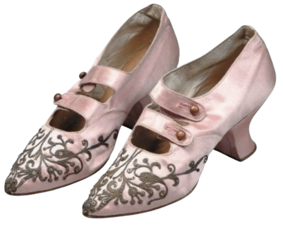pink rococo (?) shoes