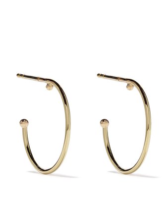 Wouters & Hendrix Gold 18kt yellow gold Ball Hoop earrings £284 - Shop Online - Fast Global Shipping, Price