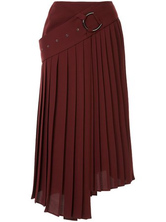 AKIRA NAKA Asymmetric Pleated Skirt - Farfetch