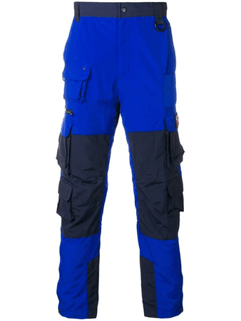 ModeSens Polo Ralph Lauren Hi Tech Colour-block Cargo Pants In Blue