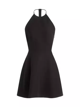 Shop Halston Davina Embellished Stretch Crepe Minidress | Saks Fifth Avenue