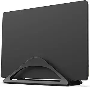 Amazon.com: HumanCentric Vertical Laptop Stand for Desks (Matte Black) | Adjustable Holder to Dock Apple MacBook, MacBook Pro, and Other Laptops to Organize Work & Home Office : Electronics