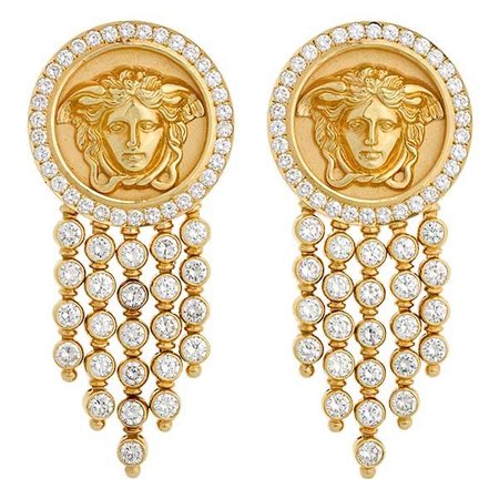 Versace diamond earrings