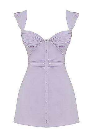 Lavender Cap Sleeve Mini Dress - Mistress Rock