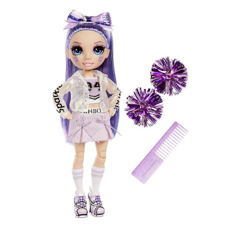 Rainbow High Cheer Violet Willow – Purple Fashion Doll with Pom Poms, Cheerleader Doll, Toys for Kids 6-12 Years Old - Walmart.com - Walmart.com