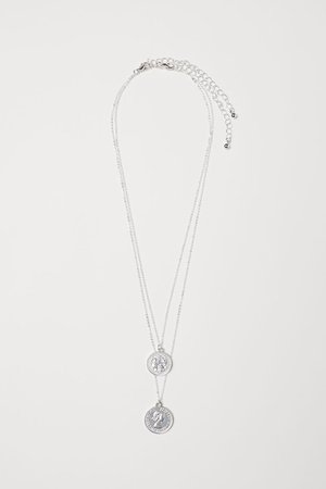 2-pack necklaces - Silver-coloured - Ladies | H&M GB