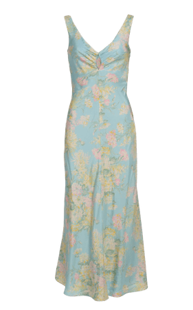 Markarian - The Date Silk Satin Midi Dress