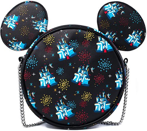 Amazon.com: Funko Loungefly: Disney 65th - Mickey Canteen Crossboy Bag: Toys & Games