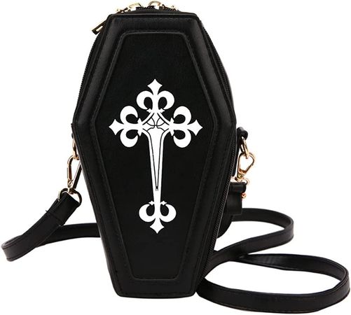 abigail paige Fashion Coffin Bags for Women Gothic Purse Shoulder Bag Girls Funny halloween purses and handbags Crossbody Bag (black): Handbags: Amazon.com