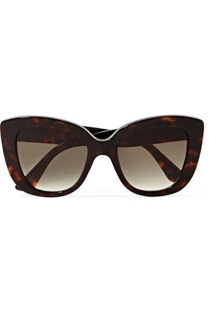 Gucci | Havana cat-eye tortoiseshell acetate sunglasses | NET-A-PORTER.COM