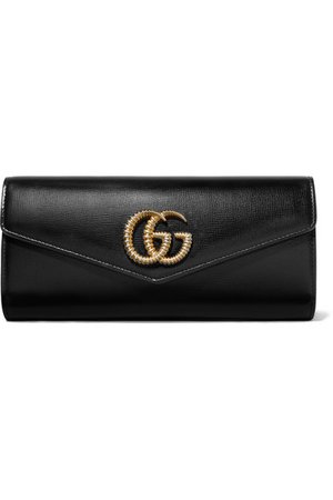 Gucci | Broadway textured-leather clutch | NET-A-PORTER.COM