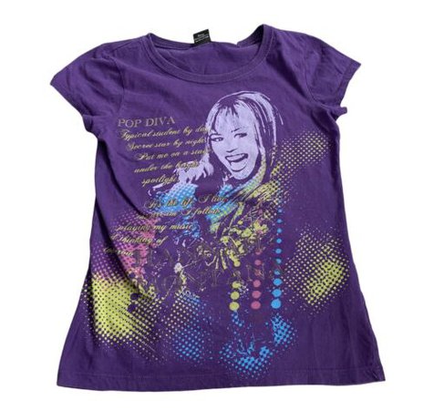 Hannah Montana Miley Cyrus Vintage Y2K Shirt Size Youth XL Singer TV Show Pop | eBay