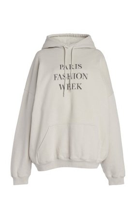 Oversized Fashion Week Cotton Hoodie By Balenciaga | Moda Operandi