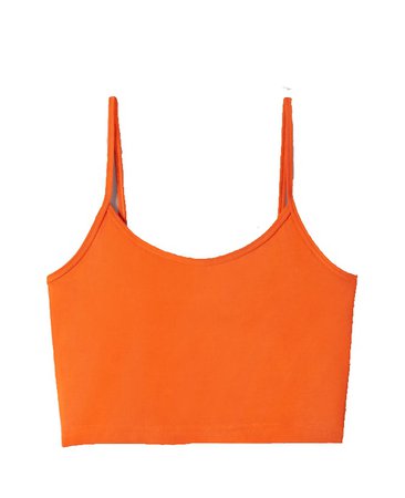 orange tank top