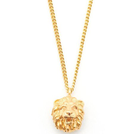 Gold Lion Necklace