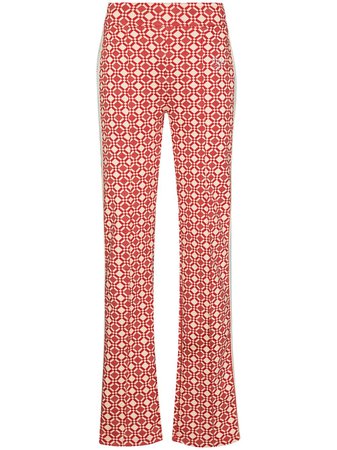 Shop Wales Bonner Power geometric-print trousers with Express Delivery - FARFETCH