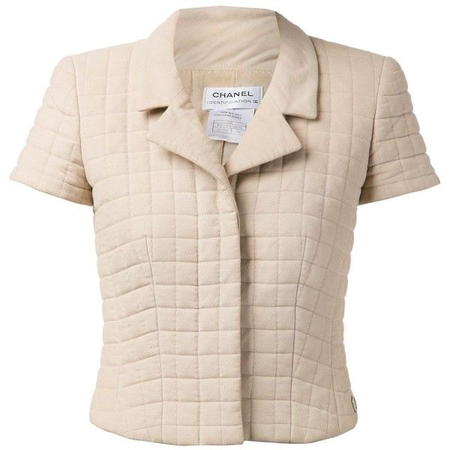 Chanel quilted cropped jacket