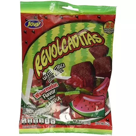 Jovy Revolcaditas with Chili Watermelon Flavor 6oz Bag Mexican Candy - Walmart.com
