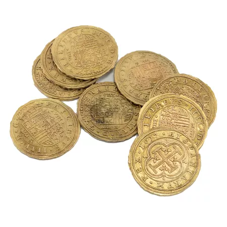 Replica gold doubloon 1zth century Phillippus IIII D.G., 1,50 €