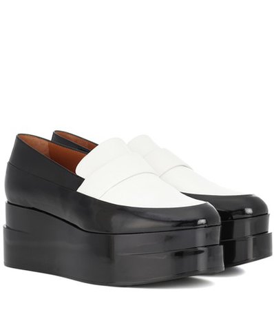 Lynn platform leather loafers