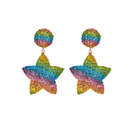 JESSICABUURMAN – INOLO Diamante Rainbow Earrings - Pair