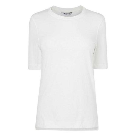 Tillia White Cotton Jersey Top | Clothing | L.K.Bennett
