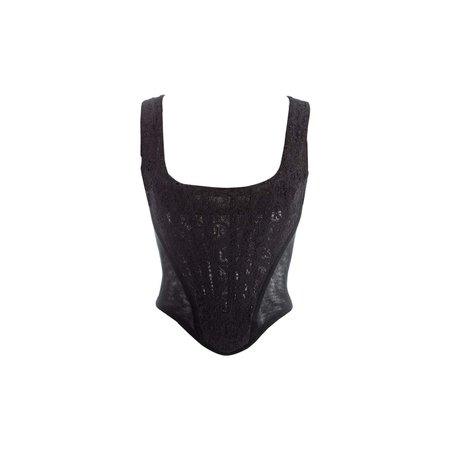 Vivienne Westwood black lace and mesh corset, fw 1994 For Sale at 1stDibs