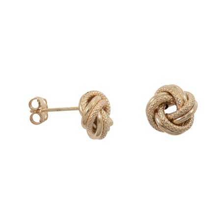 gold rope stud earrings - Google Search