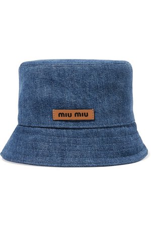 Miu Miu | Denim bucket hat | NET-A-PORTER.COM