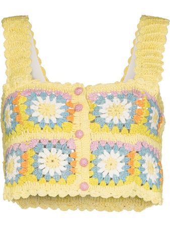 ALEMAIS Petra Crochet Crop Top - Farfetch