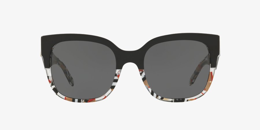 Burberry BE4271 56 Grey-Black & Black Sunglasses | Sunglass Hut USA