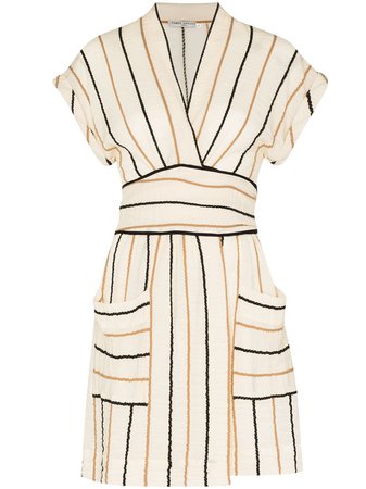 Three Graces Aurora stripe-pattern Mini Dress - Farfetch
