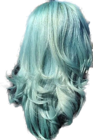 light blue hair
