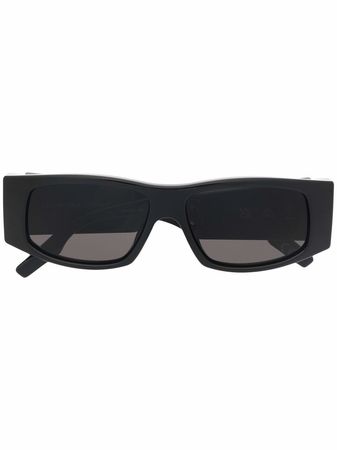 Balenciaga Eyewear LED logo rectangle-frame sunglasses - FARFETCH