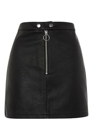 PETITE Zip Through Mini Skirt - Topshop USA