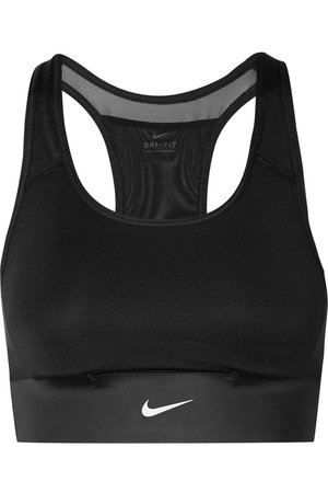 Nike | Swoosh Rebel Pocket Dri-FIT mesh-paneled stretch sports bra | NET-A-PORTER.COM