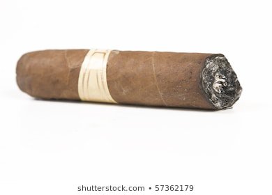 Havana Brown Cigar Burned On White Stock Photo (Edit Now) 57362179