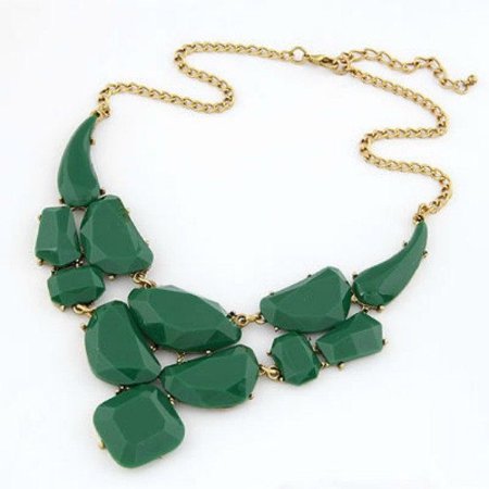 dark green plastic necklace