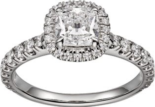 CRN4746100 - Cartier Destinée ring - Platinum, diamonds - Cartier