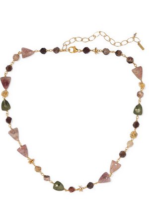 Chan Luu | Gold-plated quartz necklace | NET-A-PORTER.COM