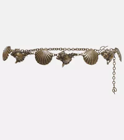 Blumarine - Seashell-embellished belt | Mytheresa