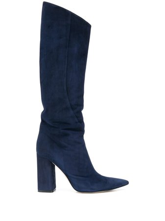 Blue Emilio Pucci knee-length leather boots - Farfetch