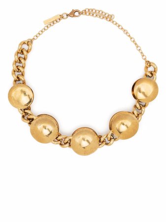 Alberta Ferretti disc chain necklace